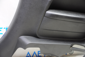 Rear row trim right Dodge Challenger 15-23 black, burnt armrest, scratches, fastener defect, without plug