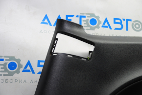 Rear row trim right Dodge Challenger 15-23 black, burnt armrest, scratches, fastener defect, without plug