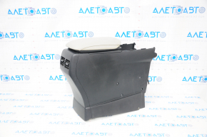 Console central armrest Lexus RX350 RX450h 10-15 black with gray, cracked leather, scratch