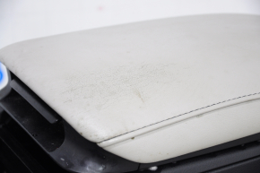 Console central armrest Lexus RX350 RX450h 10-15 black with gray, cracked leather, scratch