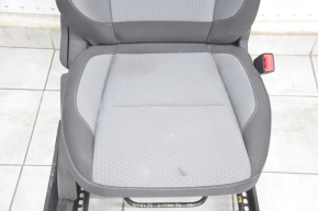 Passenger seat Ford C-max MK2 13-18 without airbag, mechanical, cloth black-gray, for cleaning