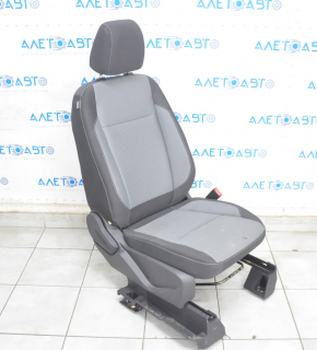 Passenger seat Ford C-max MK2 13-18 without airbag, mechanical, cloth black-gray, for cleaning