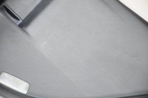 Door trim card rear right Lexus RX350 RX450h 10-15 black with black insert leather, armrest gray leather type 2, scratches