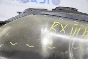 Headlight front left complete Lexus RX350 RX450h 13-15 rest, xenon, web, for polishing