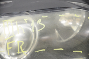 Front right headlight complete Lexus RX350 RX450h 13-15 rest, xenon, web, for polishing