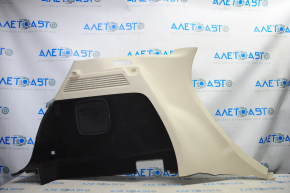 Left arch trim Lincoln MKC 15 - beige under subwoofer, scratches, broken fasteners