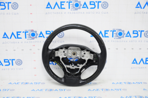 Naked steering wheel Lexus RX350 RX450h 13-15 rest leather black with wood, no buttons, scratches
