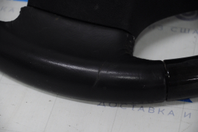 Naked steering wheel Lexus RX350 RX450h 13-15 rest leather black with wood, no buttons, scratches