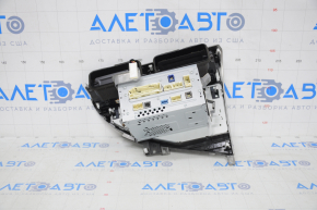 Radio, Tape recorder, Climate control, Panel assembly Lexus RX350 RX450h 10-15 type 3, chrome swelled, scratches