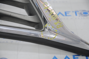 Radiator grill grill Lexus RX350 RX450H 13-15 rest, cracks, chrome swelled, bumps