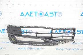 Lower grille front bumper left BMW 5 G30 17-20 black gloss, broken fastener