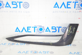 Right fog light frame BMW 5 G30 17-20 black gloss, pressed