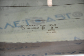 Rear glass of the trunk door Subaru Forester 14-18 SJ tinted, scratches from the wiper