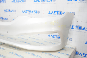 Bare front bumper BMW 5 G30 17-20 for parking sensors, white, pressed