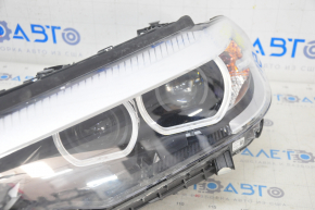 Headlight front left complete BMW 5 G30 17-20 LED Corona Rings S524A with mount, sand