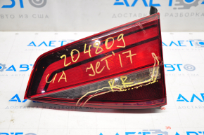 Light inside trunk lid right VW Jetta 16-18 USA halogen dark, cracked