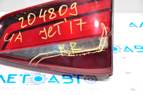 Light inside trunk lid right VW Jetta 16-18 USA halogen dark, cracked