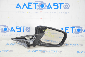 Side mirror right BMW 5 G30 17-23 5 pins, heated, turn signal, white
