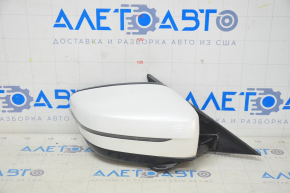 Side mirror right BMW 5 G30 17-23 5 pins, heated, turn signal, white