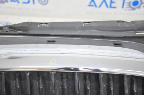 Radiator grill assembly BMW 5 G30 17-20 with radiator deflector blinds, chrome, sand