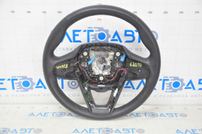 Steering wheel bare BMW 5 G30 17-23 leather black, heated