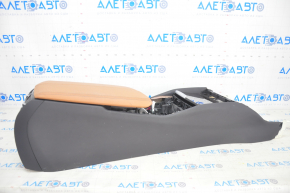 Console central armrest BMW 5 G30 17-23 black, brown armrest