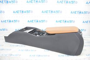Console central armrest BMW 5 G30 17-23 black, brown armrest