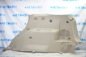 Right arch trim Kia Sorento 10-15 beige, scratches, broken crepe, crack, whitened plastic, without plugs