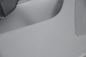Door trim card front left Audi Q5 8R 09-17 black, insert black, armrest rubber, molding under wood gloss, scratches