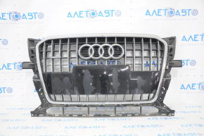 Radiator grill Audi Q5 8R 13-17 without parking sensors, gloss, chrome, varnish, chrome pokes