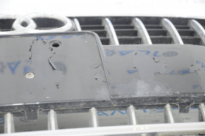 Radiator grill Audi Q5 8R 13-17 without parking sensors, gloss, chrome, varnish, chrome pokes