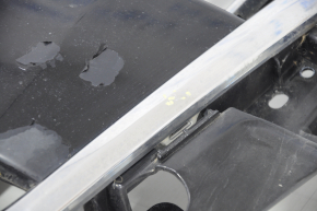 Radiator grill Audi Q5 8R 13-17 without parking sensors, gloss, chrome, varnish, chrome pokes