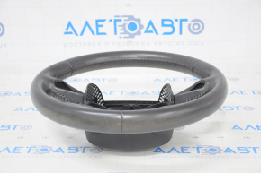 Bare steering wheel Audi Q5 8R 13-17 leather black, no buttons, scratches, sunburned