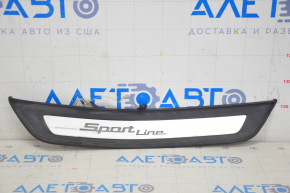 Door sill trim outer rear left BMW 5 G30 17-23 Sport Line, with backlight, chrome finish