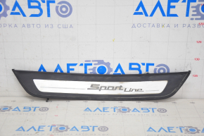 Door sill trim outer rear right BMW 5 G30 17-23 Sport Line, with backlight, chrome finish