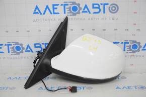 Side mirror left Audi Q5 8R 09-17 7 pins, auto warehouse, dimming, turn signal, heating, white