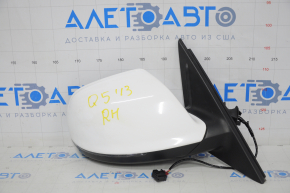 Side mirror right Audi Q5 8R 09-17 7 pins, auto warehouse, dimming, turn signal, heating, white