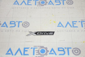 Emblem inscription Xdrive trunk lid BMW 5 G30 17-23 chrome