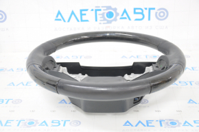 Naked steering wheel Lexus RX350 RX450h 13-15 rest leather black with wood, no buttons, scratches