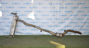 Exhaust pipe with barrel and valve BMW 5 G30 17-20 2.0T without actuator, catalyst cut out