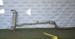 Exhaust pipe with barrel and valve BMW 5 G30 17-20 2.0T without actuator, catalyst cut out