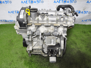 VW Jetta 19-21 1.4T DGXA 4k engine, dented oil pan, chipped oil pan, broken timing belt cover