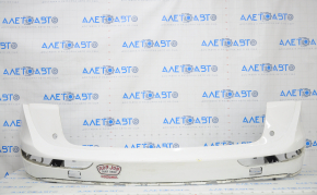 Bare rear bumper Audi Q5 8R 09-17 white, broken fastening, cracks in fastenings