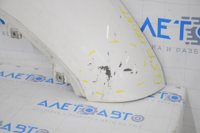 Front bumper lip Audi Q5 8R 13-17 rest, white, scratches, abrasions
