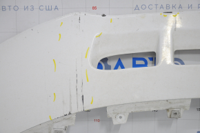 Front bumper lip Audi Q5 8R 13-17 rest, white, scratches, abrasions