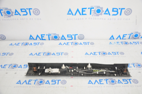 Door sill trim front right Lincoln MKZ 13-16 chrome with backlight black, scratches, bump