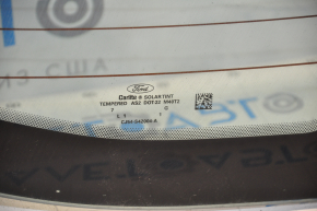Rear glass of the trunk door Ford Escape MK3 13-19 with overlays, scratches, contact unsoldered