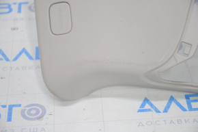 Center pillar trim upper belt right Chevrolet Volt 11-15 light gray, scratches, abrasion