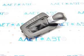 Gear knob with shifter cover Ford Focus mk3 15-18 rest, leather, black cover, worn leather