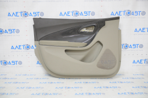 Door trim card front left Chevrolet Volt 11-15 light gray, dark trim, with graphite insert, rubber armrest, scratch